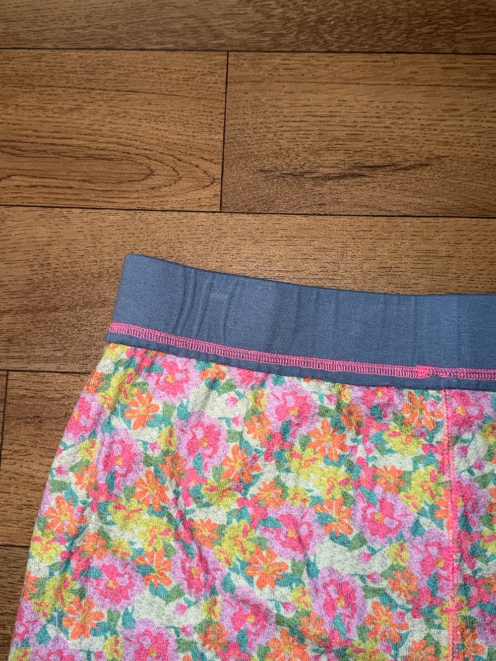 Natural Life Size Extra Large Floral Print Waffle Shorts Pajama Bottoms Comfy XL - Picture 15 of 16
